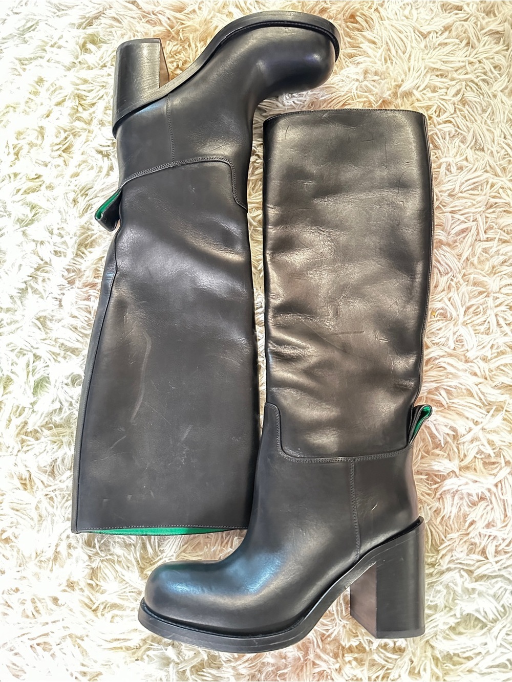 NEW Bottega Veneta Cavallo Over the Knee Boots Size 37.5 - Picture 7 of 16